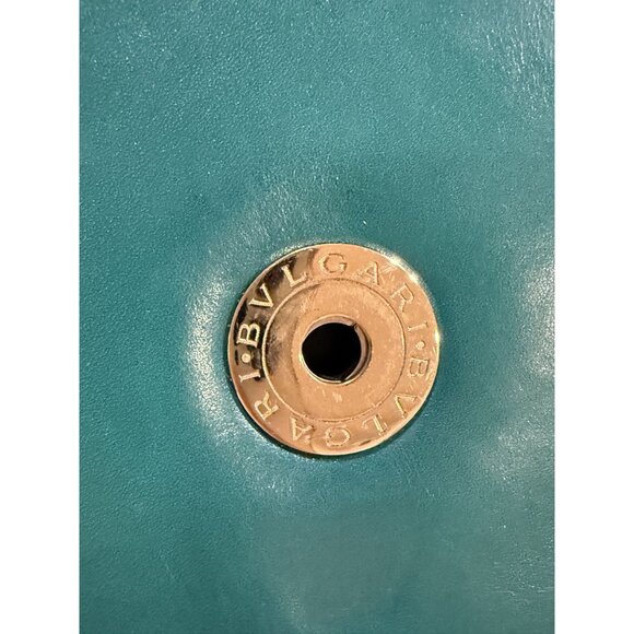 Bvlgari Serpenti Forever Emerald Green Leather Crossbody Bag With Gold Chain Str - Picture 16 of 16